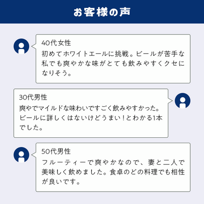 沢内醸造所プレミアムクラフトビール ユキノチカラ 白ビール 6缶